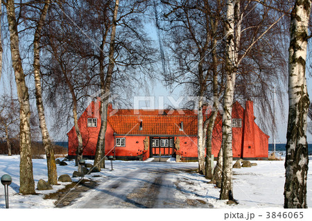 old farm on danish east  coast 3846065