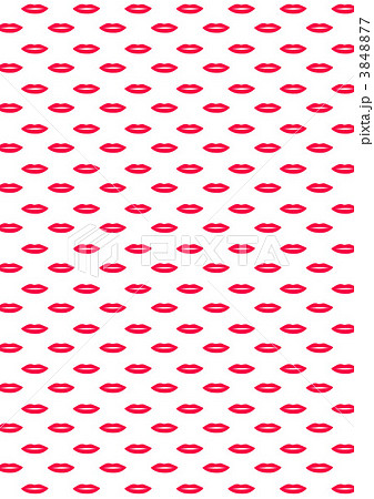 キスマーク柄縦 3848877