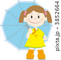 雨の日の女の子 3852664