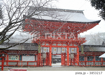 雪の下鴨神社 雪の下鴨神社 3853217