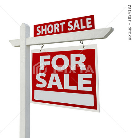 Short Sale Real Estate Sign Isolated - Right Short Sale Real Estate Sign Isolated - Right 3854182