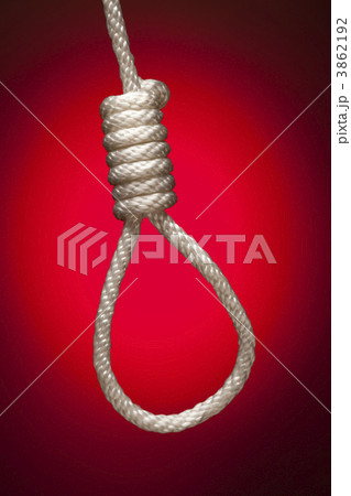 Hangman's Noose Over Red Background 3862192