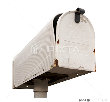 Weathered Old Mailbox Isolated Weathered Old Mailbox Isolated 3862590