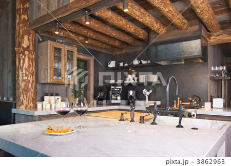 Rustic Cabin Kitchen 3862963