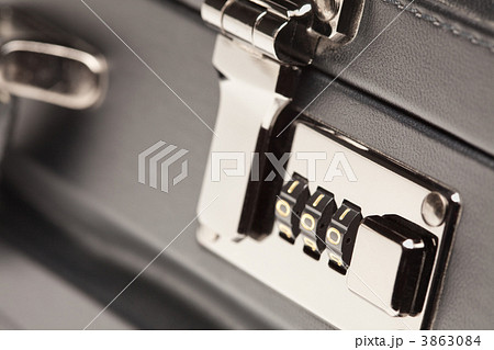 Close Up Shot of Black Briefcase Latch and Lock 3863084