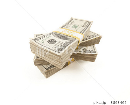 Stacks of One Hundred Dollar Bills 3863465