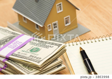 House and Money with Pad and Pen House and Money with Pad and Pen 3863998