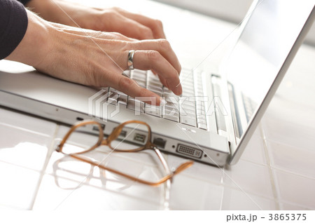 Female Using Laptop 3865375