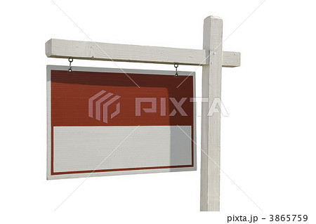 Blank Real Estate Sign Isolated 3865759
