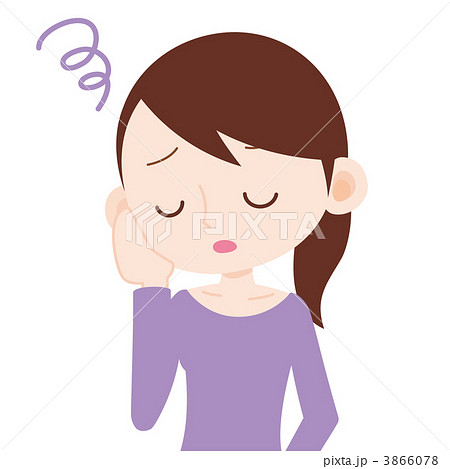 女性 上半身 思い悩む 女性 上半身 思い悩む 3866078