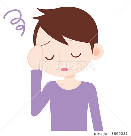 男性 上半身 思い悩む 　 3866081