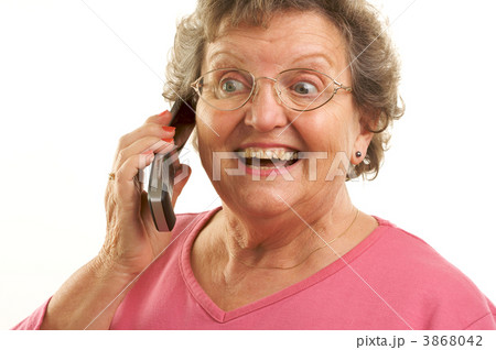 Senior Woman Using Cell Phone Senior Woman Using Cell Phone 3868042