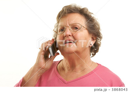 Senior Woman Using Cell Phone Senior Woman Using Cell Phone 3868043