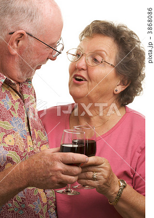 Happy Senior Couple Toasting 3868086