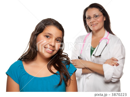 Pretty Hispanic Girl and Female Doctor 3870223