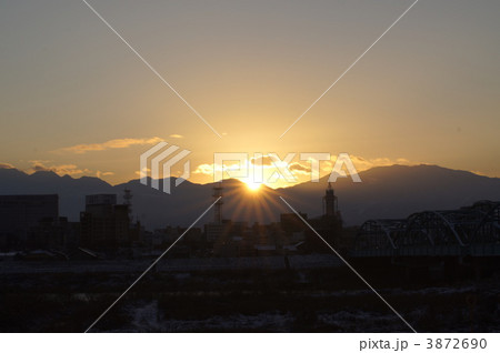 立山連峰からのご来光 3872690