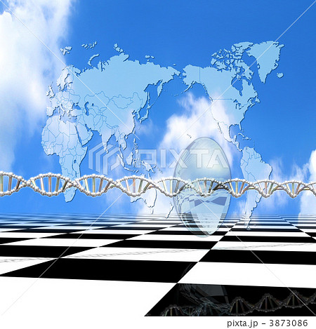 レンズを通るDNA配列 3873086