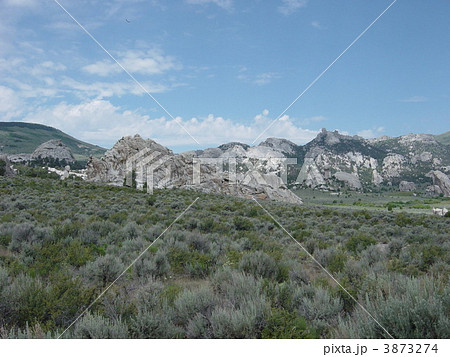 アイダホのシティーオブロックス国立保護区の風景 3873274