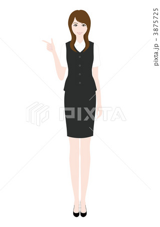 指差す女性 3875725