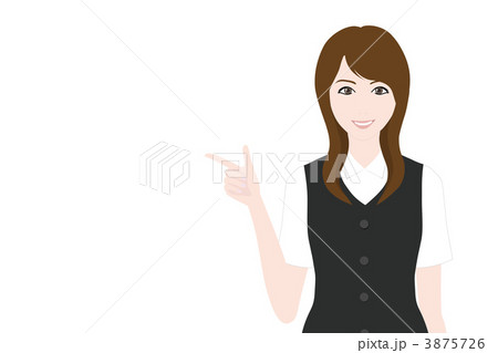 指差す女性 3875726