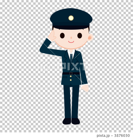 Male policeman to salute 3876030
