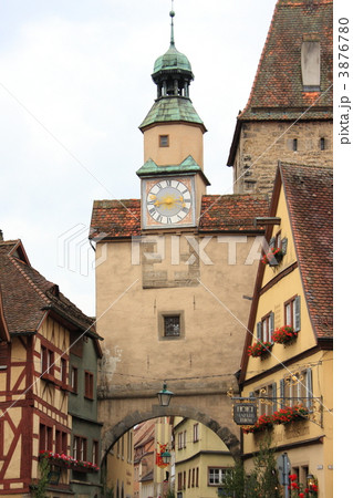 ドイツの E. Geissendorfer作 ローテンブルク 時計塔 ドイツの E