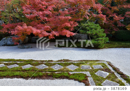 南禅寺天授庵 枯山水庭園の写真素材