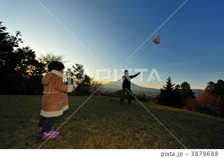 富士山＆凧上げ900 3879688