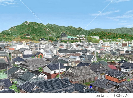 ＰＣ画：町並み 3886220