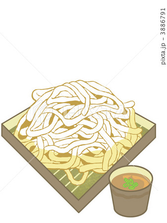 麺類 うどん イラストのイラスト素材