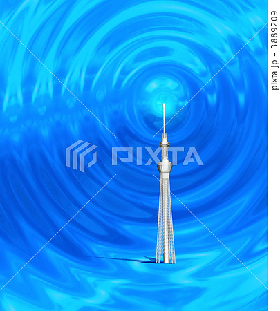 青空にそびえるスカイツリー 3889209