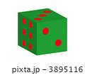 サイコロ緑 3895116