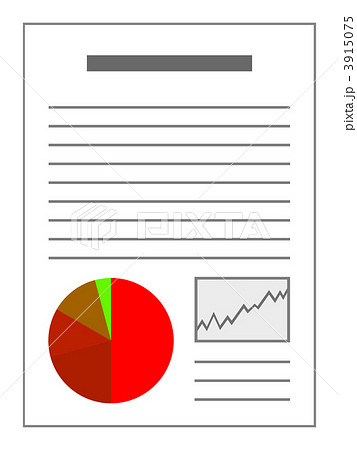 書類のデータのイラスト素材 3915075 Pixta