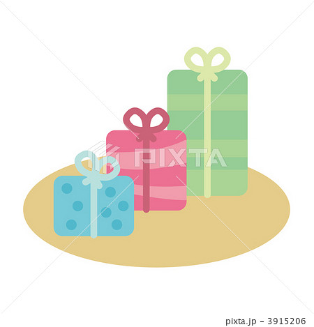 誕生日プレゼント クリスマスプレゼント プレゼントのイラスト素材