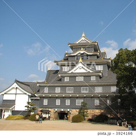 岡山城天守閣正面 岡山城天守閣正面 3924166