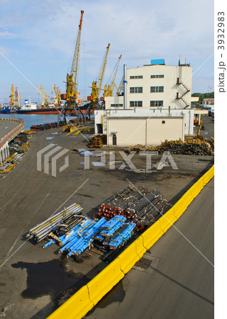 Sea port view in Odessa 3932983