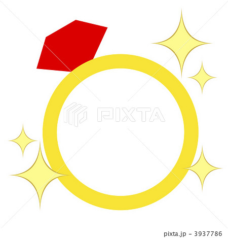 ルビーの指輪のイラスト素材 3937786 Pixta