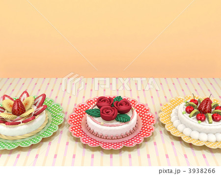 ３つのケーキ 3938266