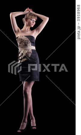 Young attractive woman in casual dress 3938968
