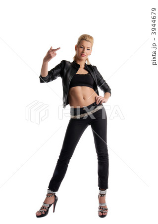 blond young aggressive woman portrait - fuck sign blond young aggressive woman portrait - fuck sign 3944679