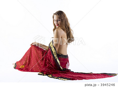 Beauty woman sit with naked spine Beauty woman sit with naked spine 3945246