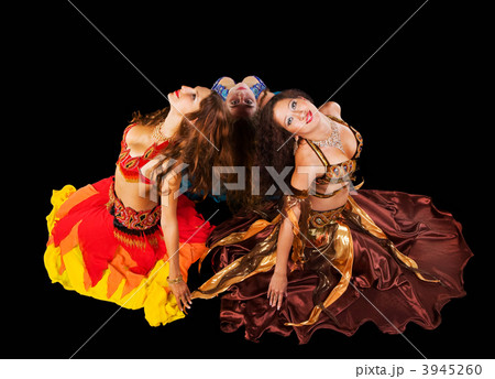 Three young woman in arabic costume 3945260