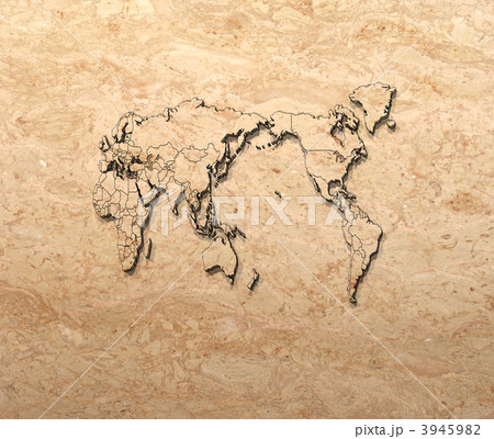 世界地図/白地図 世界地図/白地図 3945982