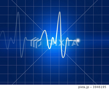 心電図 グラフ 心拍数 心拍 心臓 健康診断 のイラスト素材