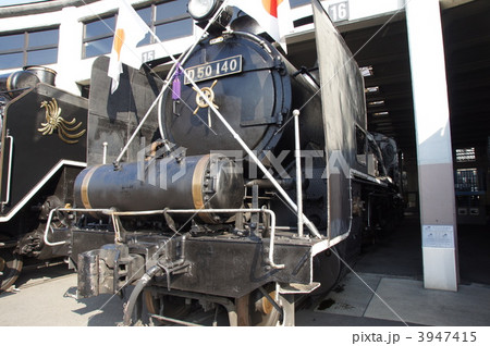 D50形蒸気機関車 140号機 D50140 祝日仕様の写真素材 [3947415