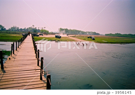 ラプティー川に架かる橋〜1996年2月(チトワン/ネパール) ラプティー川に架かる橋〜1996年2月(チトワン/ネパール) 3956145