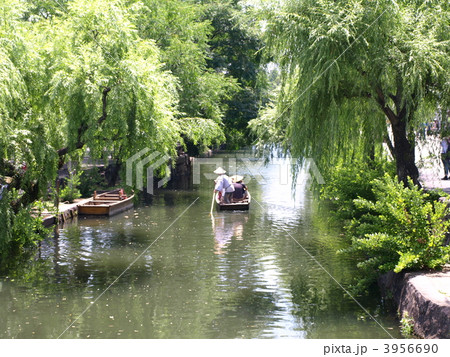 倉敷美観地区の川下りの写真素材