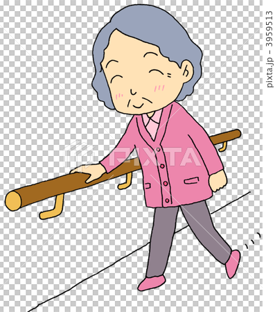 手摺おばあちゃん 手摺おばあちゃん 3959513