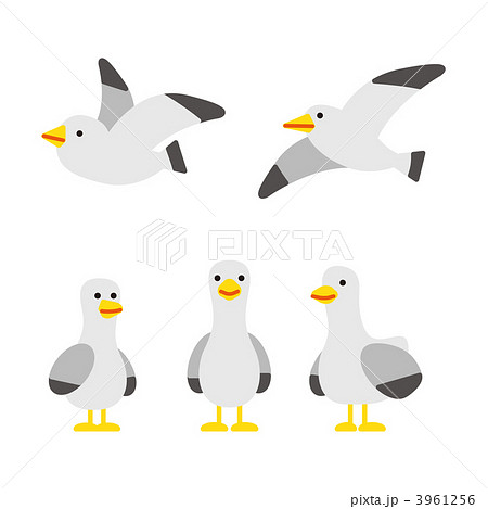 Seagull Set - Stock Illustration [3961256] - Pixta