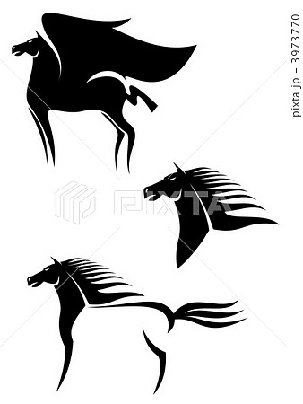 Black horses emblems Black horses emblems 3973770